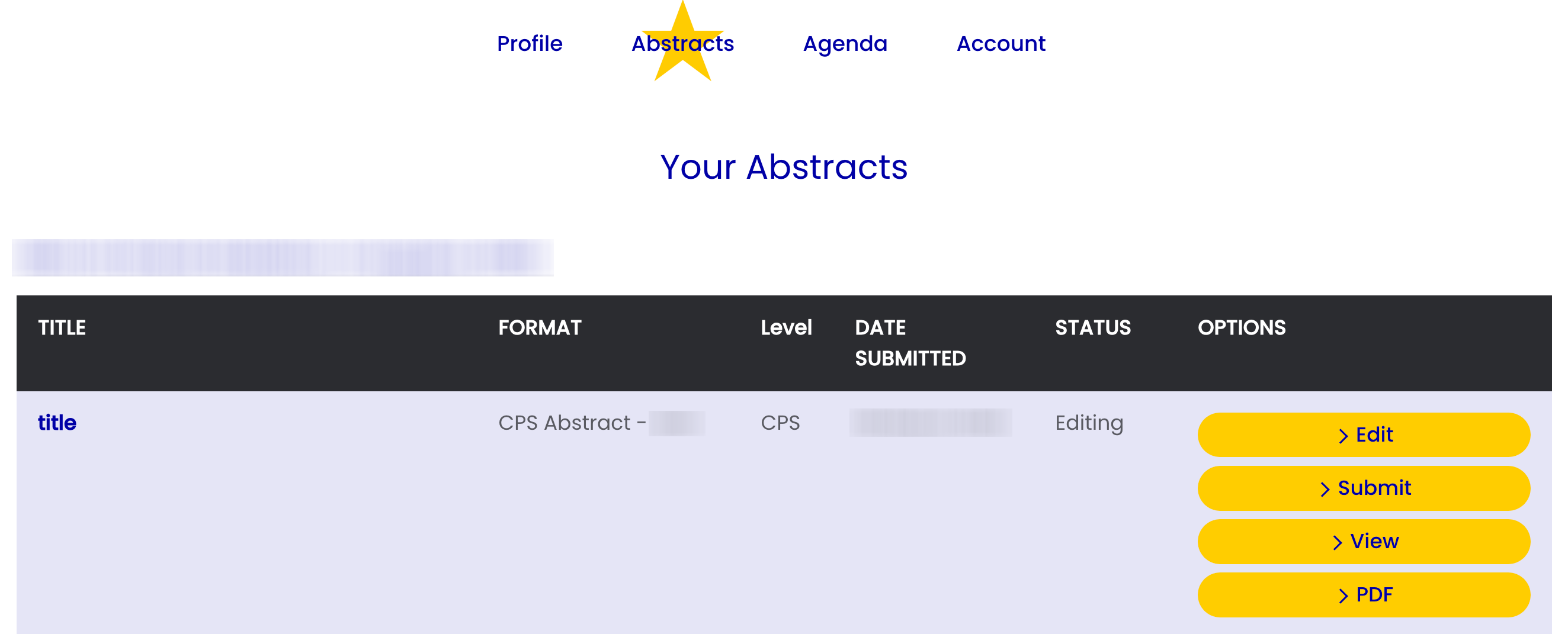 CPS Your abstracts